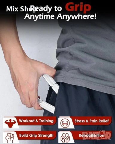 Нов Комплект за трениране на сила на захвата, 50-300 LB ( 6 броя), снимка 3 - Други спортове - 53900347