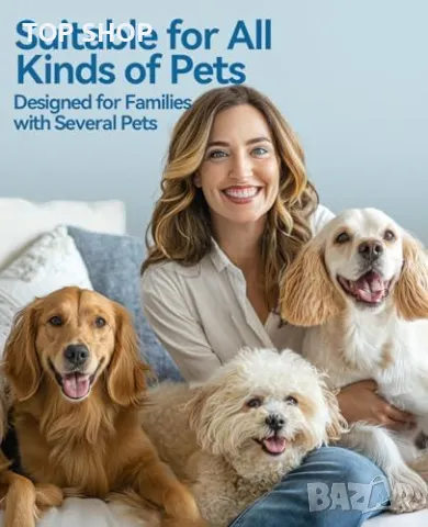 Нова Безжична кучешка машинка за подстригване с мощен мотор за малки и големи породи, снимка 7 - За кучета - 49239277