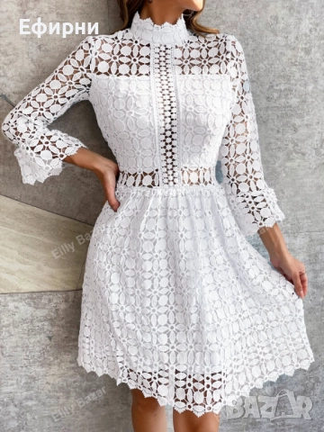 Дантелена рокля, Елегантна рокля, рокля голям размер, снимка 2 - Рокли - 51576334