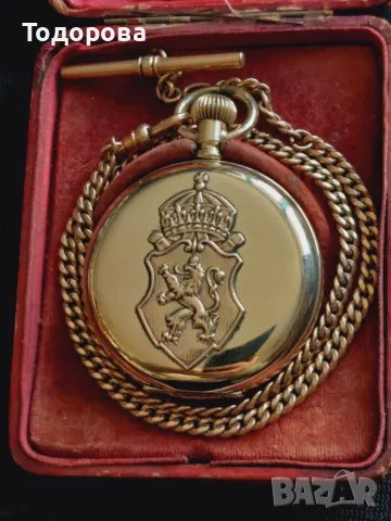 Мъжки джобен позлатен часовник-51мм., снимка 11 - Мъжки - 48529475