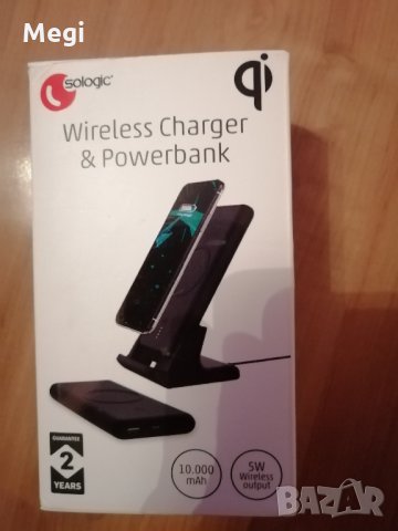 2 в 1-Qi безжично зарядно+батерия, снимка 2 - Външни батерии - 29743912