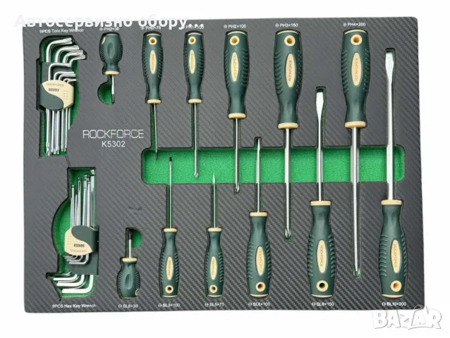 Професионален шкаф с инструменти RockForce 172 части, снимка 7 - Други инструменти - 47526742