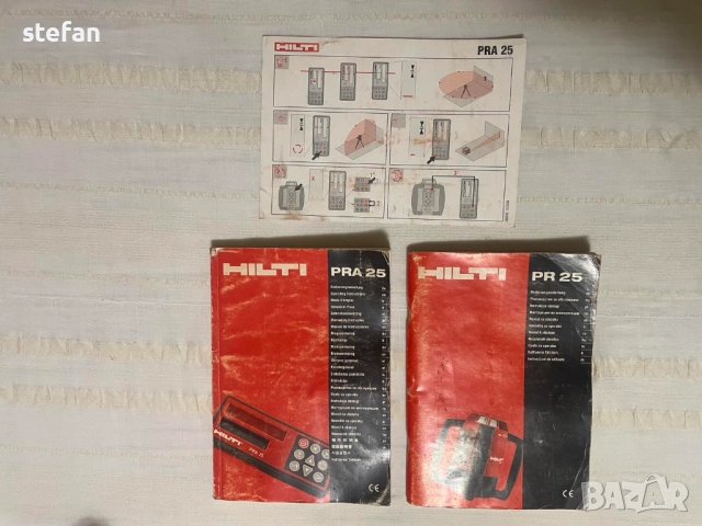Ротационен лазерен двукратен лазер HILTI PR25, снимка 7 - Други инструменти - 52680376