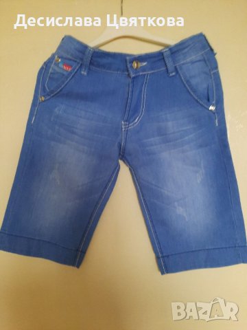 Дънкови панталонки , снимка 2 - Детски къси панталони - 37336087