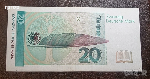 Германия.
ФРГ.
10 и 20  дойче марки.
1989, 1991 година., снимка 6 - Нумизматика и бонистика - 49168698