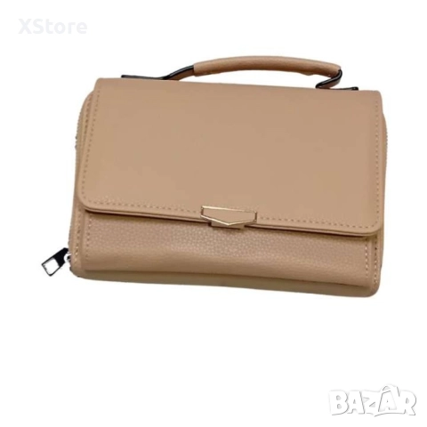 Стилна и компактна к. дамска чанта за през рамо с дълга дръжка., снимка 5 - Чанти - 52583946