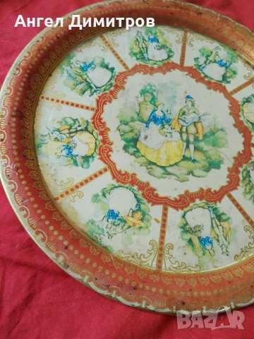 Стар поднос Англия , снимка 6 - Антикварни и старинни предмети - 51165290