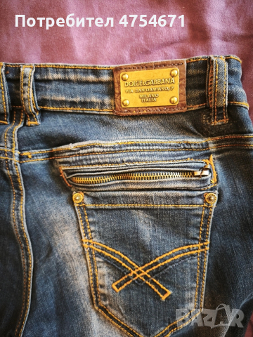 Оригинални колекционерски и vintage дамски дънки Dolce&Gabbana , снимка 5 - Дънки - 54175168