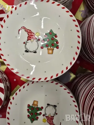 коледни чинии 15 см, снимка 3 - Чинии - 48268086