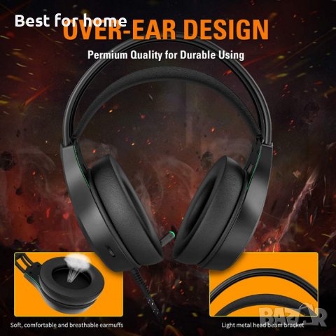 Геймърски слушалки Kikc V3 за PS4/PS5/Xbox one/PC/MAC, снимка 2 - Аксесоари - 37774925