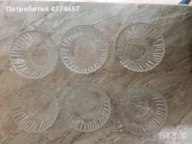 Стъклени купички, цветни и бели, снимка 5 - Сервизи - 49088637