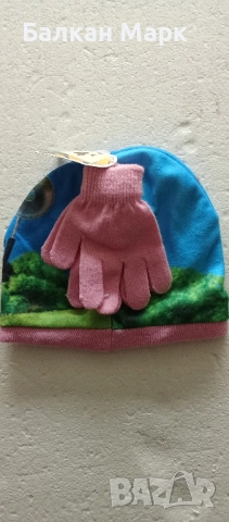 ОРИГИНАЛНИ ЗИМНИ ДЕТСКИ КОМПЛЕКТИ ШАПКА + РЪКАВИЦИ МИНЬОНИ, различни мотиви и цветове , снимка 4 - Шапки, шалове и ръкавици - 52086756