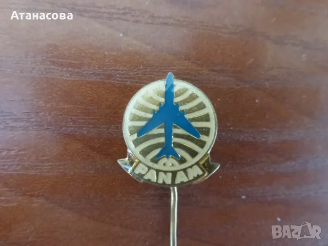 Колекционерска значка PAN AM 1960 г Самолет