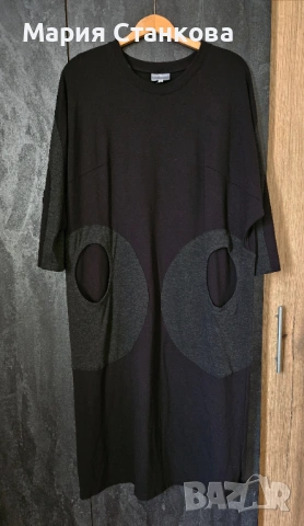 Голям размер туники рокли с дълъг ръкав, снимка 4 - Туники - 54162751