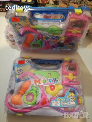 Детски лекарски комплект в куфарче , снимка 2 - Играчки за стая - 31056004