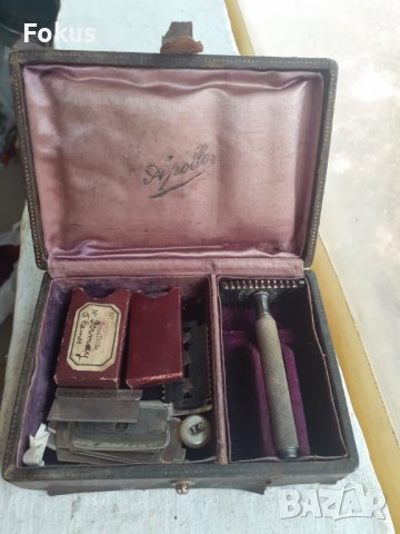 Колекционерски бръснарски комплект самобръсначка ножчета, снимка 1 - Антикварни и старинни предмети - 37714634