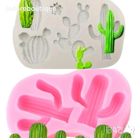 Силиконов молд Кактуси различни видове