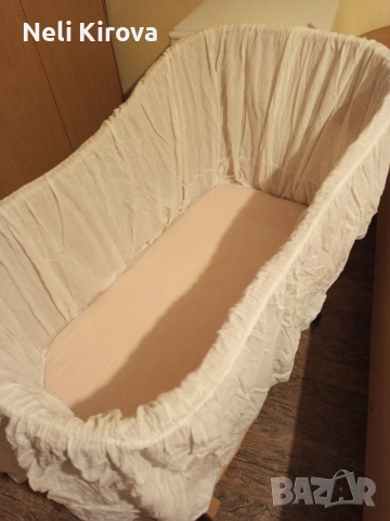  Естествен плетен бебешки кош , снимка 7 - Бебешки легла и матраци - 53888856