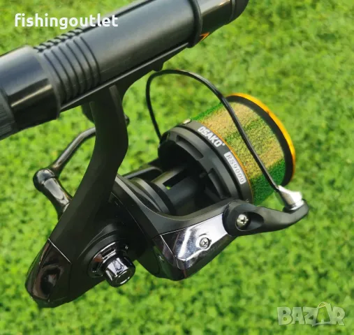 Шарански състезателен комплект три въдици и три макари НА ПОЛОВИН ЦЕНА, снимка 8 - Въдици - 47356593