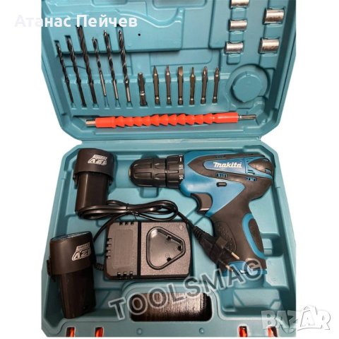 Акумулаторен винтоверт Makita 12V + 2 батерии, снимка 1 - Винтоверти - 40709097