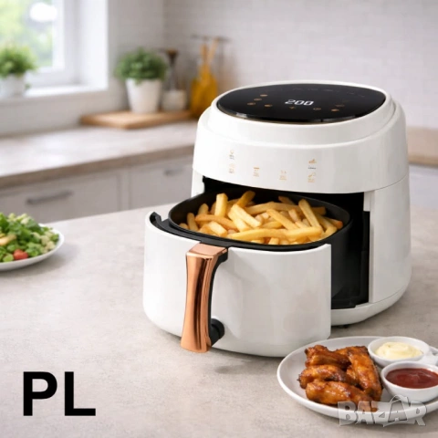 Промо комплект 1+1: Air Fryer Silver Crest Extra Large 8L / 2400W + Мултикукър Rosberg R51985E5 5L /, снимка 3 - Уреди за готвене на пара - 54216312