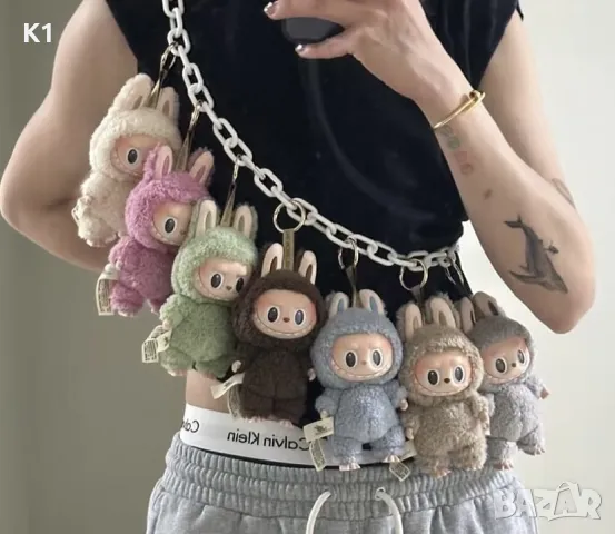 Labubu Macaron играчка 18см, Лабубу ключодържател/плюшена играчка Labubu , снимка 3 - Плюшени играчки - 50391911