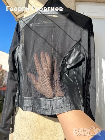 Страхотно якенце с кожени елементи, снимка 5 - Якета - 44303917