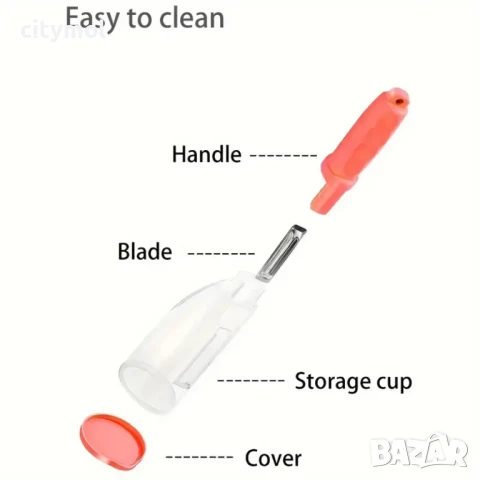 Белачка за плодове и зеленчуци с контейнер за обелките​, снимка 6 - Други - 50818381