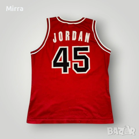 1995 Champion Chicago Bulls Jordan #45 NBA Jersey, снимка 2 - Спортни дрехи, екипи - 52057271