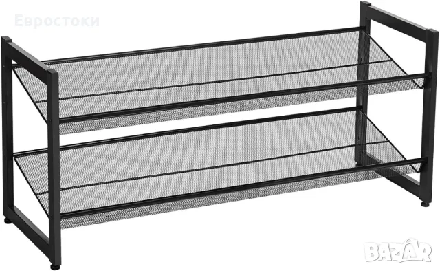 Метална поставка за обувки SONGMICS, рафт за съхранение на обувки с възможност за подреждане , снимка 1 - Други - 49427566