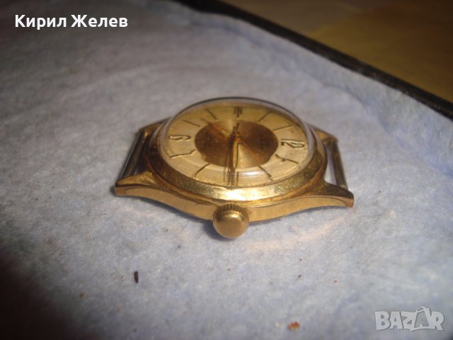 EMES MONOREX 4 jewels ANTIMAGNETIC стар ВИНТИДЖ 50-60те Год НЕМСКИ ПОЗЛАТЕН МЕХАНИЧЕН ЧАСОВНИК 26945, снимка 5 - Антикварни и старинни предмети - 36680881