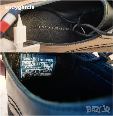 Оксфордки Tommy Hilfiger Leather LAce Up Shoe 37ми номер 23.5см стелка FW0FW06780 Black чисто нови, снимка 12 - Дамски ежедневни обувки - 42917617