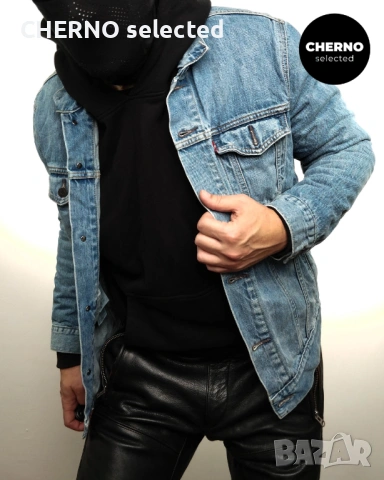 Мъжко синьо дънково яке LEVI’S Trucker Denim Jacket – размер L , снимка 8 - Якета - 54018818
