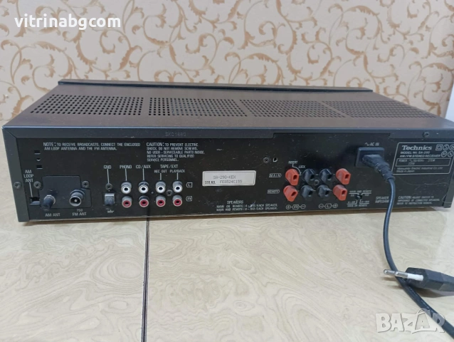 Ресивър Technics SA-290 | Японски усилвател | Made in Japan, снимка 3 - Ресийвъри, усилватели, смесителни пултове - 54166305