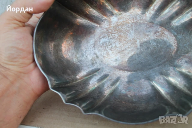 Сребърна фруктиера , снимка 7 - Антикварни и старинни предмети - 51392726