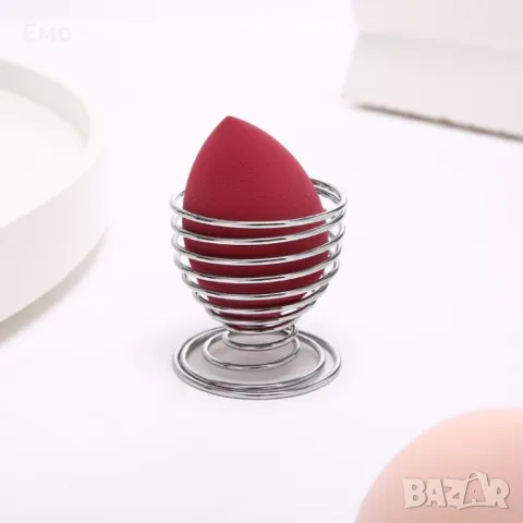 Промоция: Комплект от 3 бр. Тампони за нанасяне на грим по лицето с метална поставка HZS347, снимка 7 - Козметика за лице - 47917263