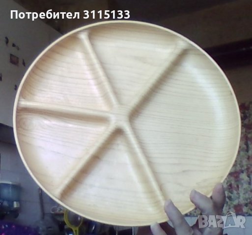 Бамбуково плато ,въртящо ,5 разделения , снимка 5 - Прибори за хранене, готвене и сервиране - 37914870