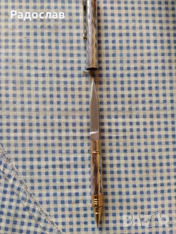 стара химикалка с ножче  2в1