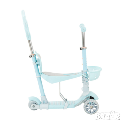 Makani Тротинетка BonBon 4 в 1 Candy Blue, снимка 7 - Детски велосипеди, триколки и коли - 44525100