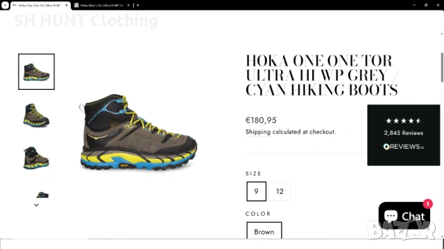 NOKA ONE ONE Tor Ultra HI WP Leather Hiking Boots размер EUR 40 2/3 обувки водонепромокаеми - 2403, снимка 2 - Мъжки боти - 53901100