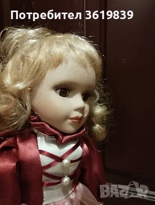 кукла от керамика и текстил, антикварна