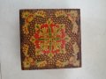 Дървена кутия 12 x 12 h 4.5 cm. , снимка 4