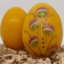 Великденски яйца от пчелен восък с цветя, снимка 4
