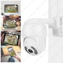 ICSEE Куполна PTZ IP CAMERA 8MP WiFi Външна ВОДОУСТОЙЧИВА камера Wi-Fi, снимка 3