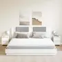 vidaXL Нощни шкафчета, 2 бр, бели, 30x30x40 см, инженерно дърво, снимка 2