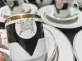 руски порцелан залатой пегас чайник заханица латиера чаши за кафе , снимка 16