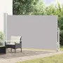 vidaXL Прибираща се дворна странична тента, 180x314 см, сива, снимка 2