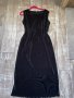 Нова дълга ежедневна черна рипс плисе еластична рокля рипс 44 нолер , снимка 4