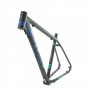 29er CROSS GRX9 46cm Alloy Frame Black Blue Green Рамка, снимка 1 - Части за велосипеди - 37530298