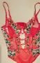 🎀 Боди с красива флорална дантела и украшение, снимка 6